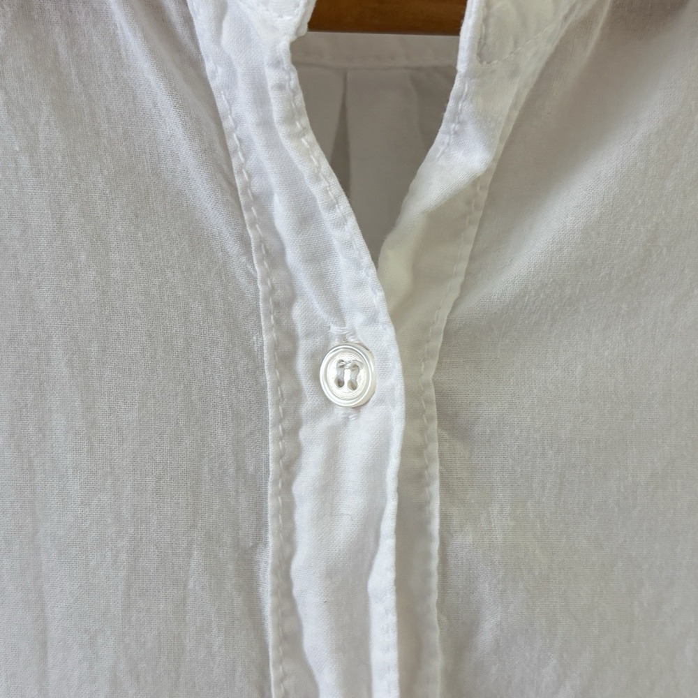 Xirena Beau Cotton Poplin Shirt Womens XS White Oversized Boyfriend Classic - Picture 7 of 14